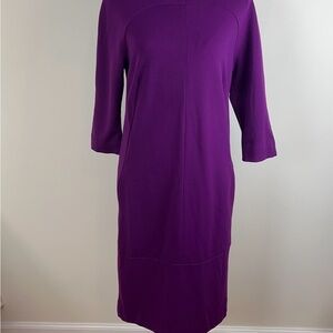 Kate Hill Cowl Neck Knit Dress Midi Sz 4 NWT  (0099)